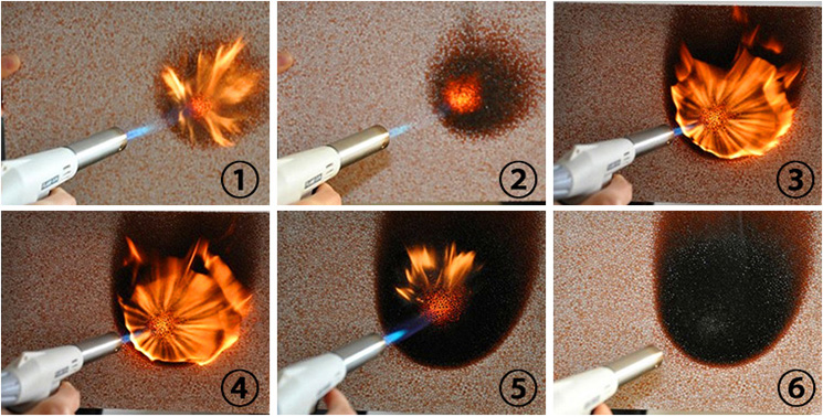 寶潤達(dá)真金板耐火實(shí)驗(yàn)