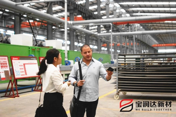 美國客戶Marcelo先生來訪寶潤達洽談聚氨酯夾芯板合作