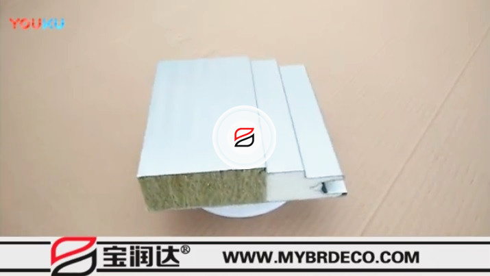 寶潤(rùn)達(dá)聚氨酯封邊巖棉板實(shí)拍